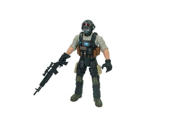 Figurine articulée Soldat Commando SWAT avec gilet pare-balles et mitraillette 30 cm - Modèles assortis Figurine articulée Soldat Commando SWAT avec gilet pare-balles et mitraillette 30 cm - Modèles assortis