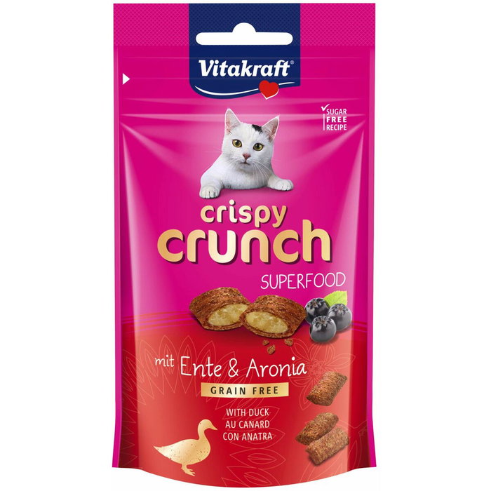 Collation pour Chat Vitakraft CRISPY CRUNCH Canard 60 g Collation pour Chat Vitakraft CRISPY CRUNCH Canard 60 g