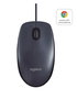 Logitech B100 - Souris filaire optique USB ambidextre pour bureau et portable, 800 DPI, noir, compatible PC/Mac/ChromeOS
