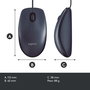 Souris Logitech B100 Noir 800 dpi