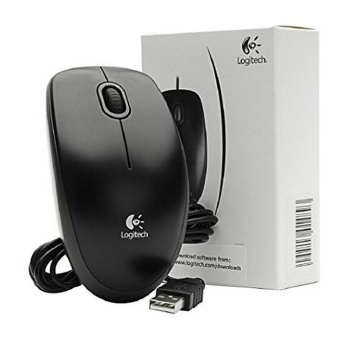Logitech B100 Souris Optique Ambidextre Noire Logitech B100 Souris Optique Ambidextre Noire