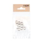 Edm Ovalillo pour Pernio Ov01 Laiton Fini Inox 10,5 x 10,5 x 3 mm Ø7 mm Intérieur - Lot de 10
