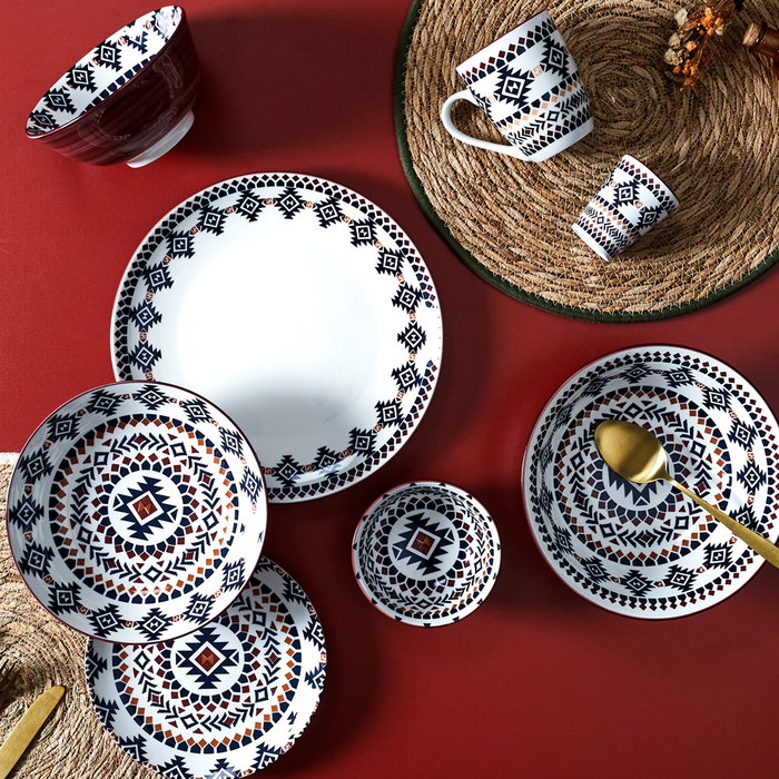 Home Deco Factory Assiette plate Mirage en porcelaine 27 cm Home Deco Factory Assiette plate Mirage en porcelaine 27 cm
