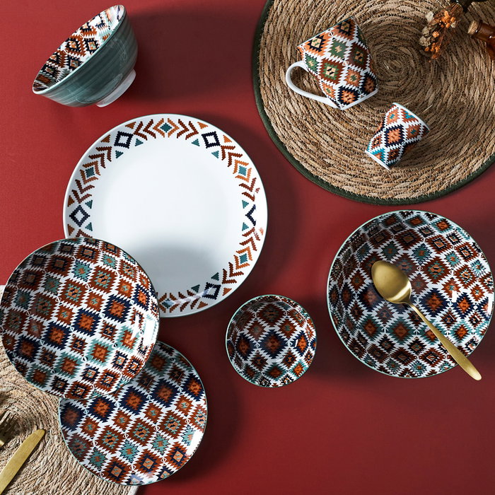 Home Deco Factory Assiette plate Mirage en porcelaine 27 cm Home Deco Factory Assiette plate Mirage en porcelaine 27 cm