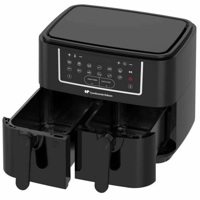 Continental Edison Airfryer Friteuse à Air Sans Huile 9 L Noir