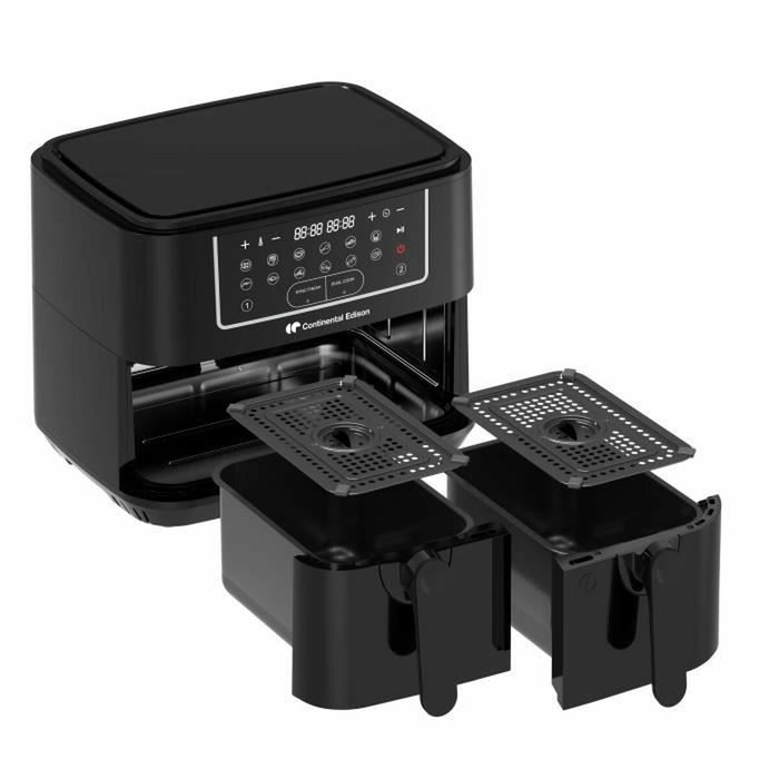 Continental Edison Airfryer Friteuse à Air Sans Huile 9 L Noir