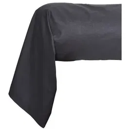 Today - Taie de traversin Essential - 100% Coton - 45 x 185 cm - Fusain - Uni