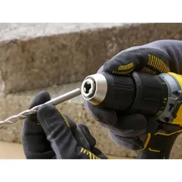 STANLEY FATMAX Perceuse-visseuse à percussion sans fil 18V Brushless 60Nm SFMCD715D2K-QW avec 2 batteries 2 Ah et chargeur - Gamme V20
