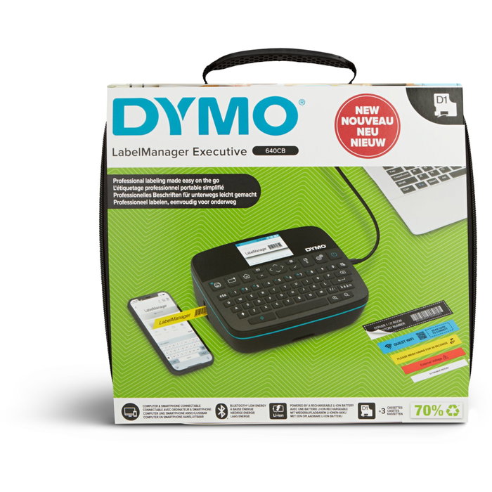 Dymo LabelManager 640CB VP Étiqueteuse portable QWERTY Noir