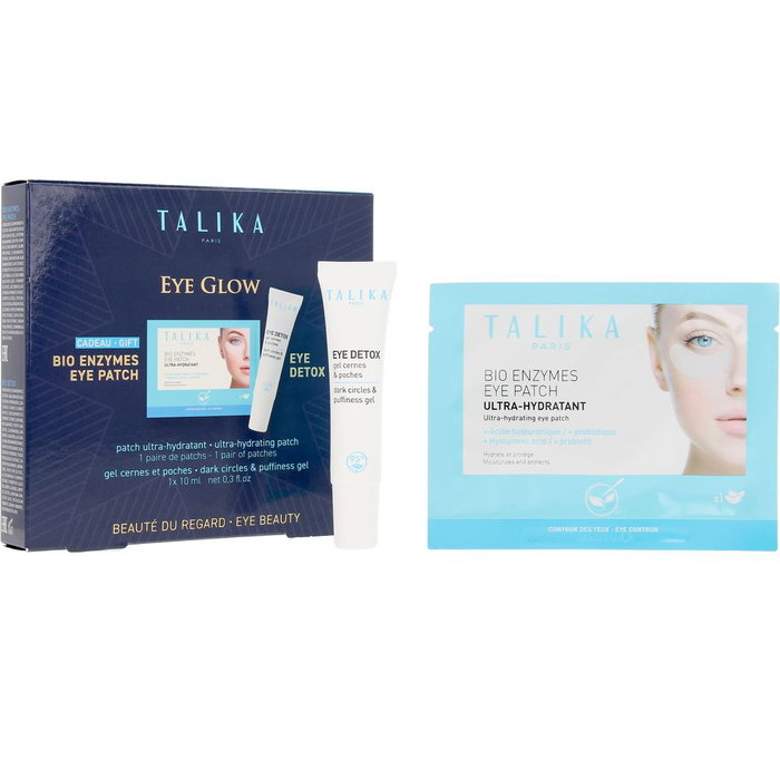 Talika Coffret 2 Patchs Oculaires Détoxifiants Anti-Cernes et Anti-Poches avec Bio-Enzymes, Caféine et Chromadetox