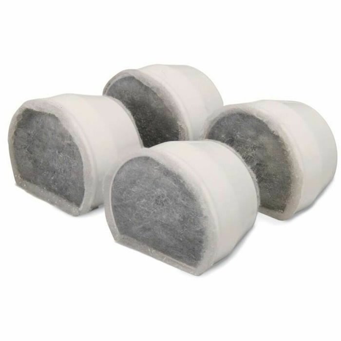 Drinkwell Filtre au Charbon de Rechange pour Fontaine Avalon, Pagoda et StreamSide, Pack de 4, Naturel Drinkwell Filtre au Charbon de Rechange pour Fontaine Avalon, Pagoda et StreamSide, Pack de 4, Naturel
