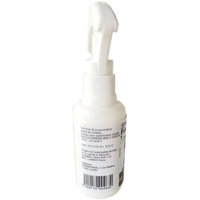 VETOCANIS Spray Anti-Puces et Tiques pour Chien et Chat à base de Fipronil 2,5 mg - Flacon Pulvérisateur de 100ml