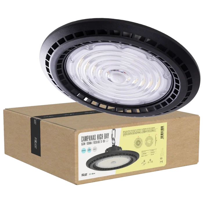 BX3 LIGHT Projecteur LED High Bay 150W IP65 6000K 120° Reg. 0-10V pour Hauteurs Élevées - Réf. BX3-HVUFO150W-H-CW BX3 LIGHT Projecteur LED High Bay 150W IP65 6000K 120° Reg. 0-10V pour Hauteurs Élevées - Réf. BX3-HVUFO150W-H-CW