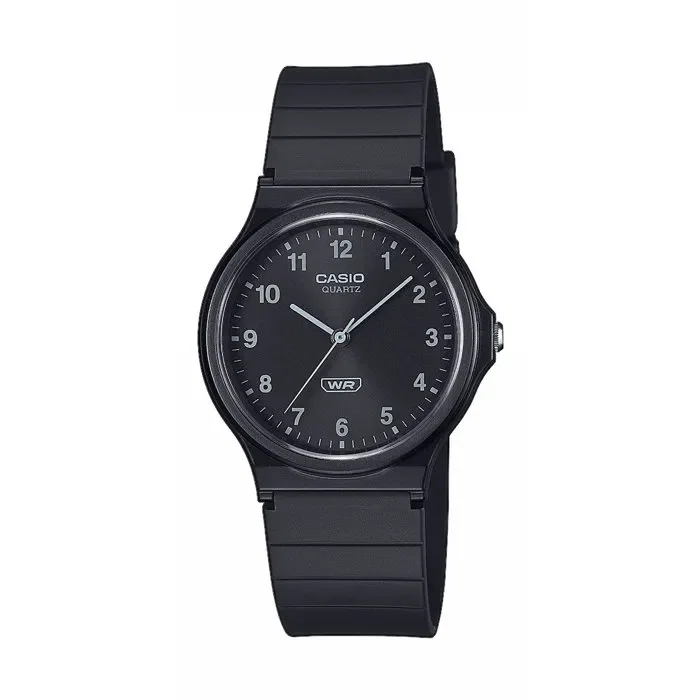 Casio Montre Mixte MQ-24B Analogique Quartz, Boîtier et Bracelet en Résine Noir, Étanchéité ISO 22810 Casio Montre Mixte MQ-24B Analogique Quartz, Boîtier et Bracelet en Résine Noir, Étanchéité ISO 22810