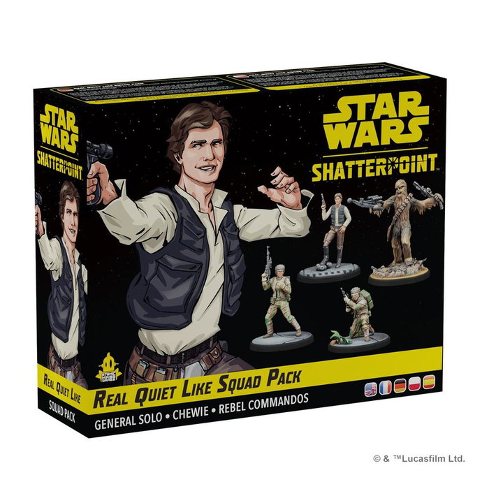 Atomic Mass Games Star Wars Shatterpoint Real Quiet Like Squad Pack Extension Jeu Miniatures Han Solo et Chewbacca Atomic Mass Games Star Wars Shatterpoint Real Quiet Like Squad Pack Extension Jeu Miniatures Han Solo et Chewbacca