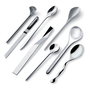 Alessi MSPOONSET - Set de 8 cuillères à café en acier inoxydable 18/10, design moderne et élégant par Miriam Mirri