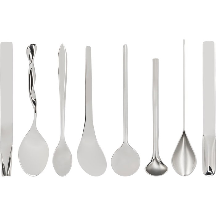 Alessi Set de 8 cuillères à café Il Caffè en acier inoxydable 18/10 Alessi Set de 8 cuillères à café Il Caffè en acier inoxydable 18/10
