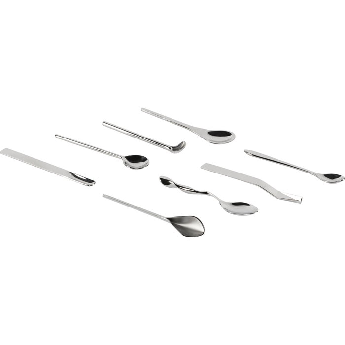 Alessi Set de 8 cuillères à café Il Caffè en acier inoxydable 18/10 Alessi Set de 8 cuillères à café Il Caffè en acier inoxydable 18/10