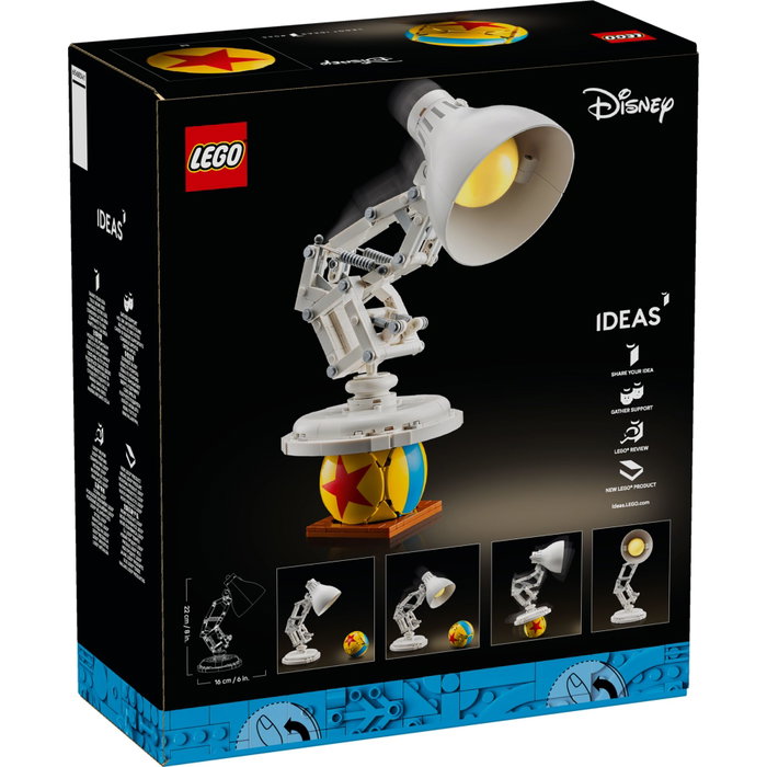 LEGO Ideas Disney Pixar Luxo Jr. 21357, Modèle Articulé avec Balle de Références