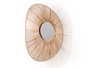 Giftdecor Miroir Vuelo Ovale 55x14x48 cm Cordes Naturel Verre Métal (Set de 4)
