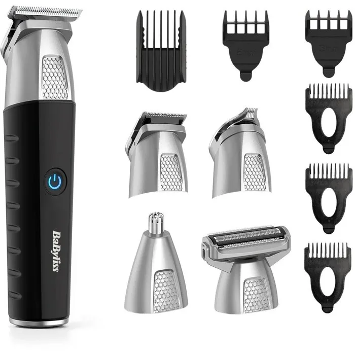 BaByliss P1363E Tondeuse Multifonction 11-en-1, Batterie Lithium, Waterproof, Kit Complet BaByliss P1363E Tondeuse Multifonction 11-en-1, Batterie Lithium, Waterproof, Kit Complet