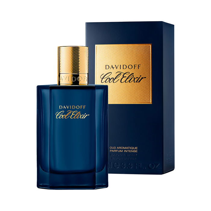Davidoff Cool Elixir Parfum Intense EDP Vapo 100 ml - Parfum Boisé Oud Lavandin Rose pour Homme