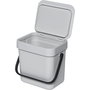 Brabantia Sort & Go Poubelle 3 L Gris Clair