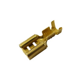 Terminal faston 4,8 mm femelle, sac de 100 unités, doré