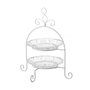 BigBuy Home Coupe à fruits Blanc Transparent Verre 25 x 25 x 29 cm