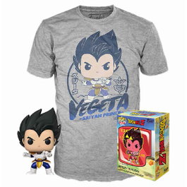 FUNKO Set Pop & Tee Dragon Ball Z Vegeta (Taille S)