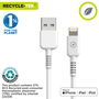 Câble USB vers Lightning Muvit for Change Blanc 1,2 m