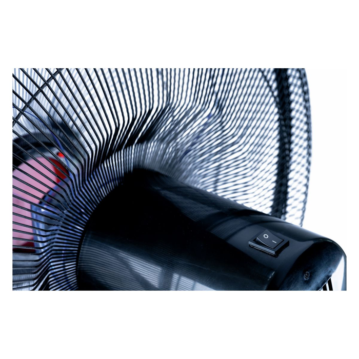 Tornado Ventilateur sur Pied TSF-18XW, Noir - Ventilation Puissante, Réglable, Silencieux