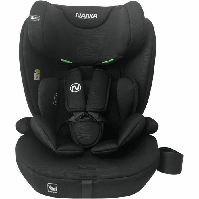 Nania Milano Siège auto Isofix i-Size Noir, Groupe 1/2/3, 76-150 cm