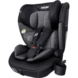 Nania Milano Siège auto ISOFIX Groupe 1/2/3 i-Size (15 mois-12 ans, 9-36 kg) avec réducteur et harnais 5 points évolutif - Noir