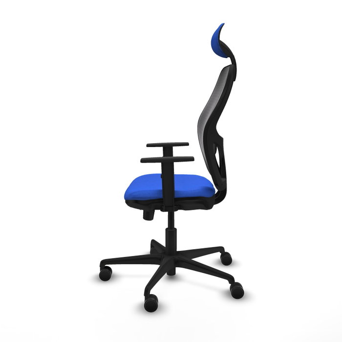 Piqueras Y Crespo Chaise de bureau Jorquera, Bleu/Noir, Mécanisme Sincro/Traslack