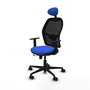 Piqueras Y Crespo Chaise de bureau Jorquera, Bleu/Noir, Mécanisme Sincro/Traslack