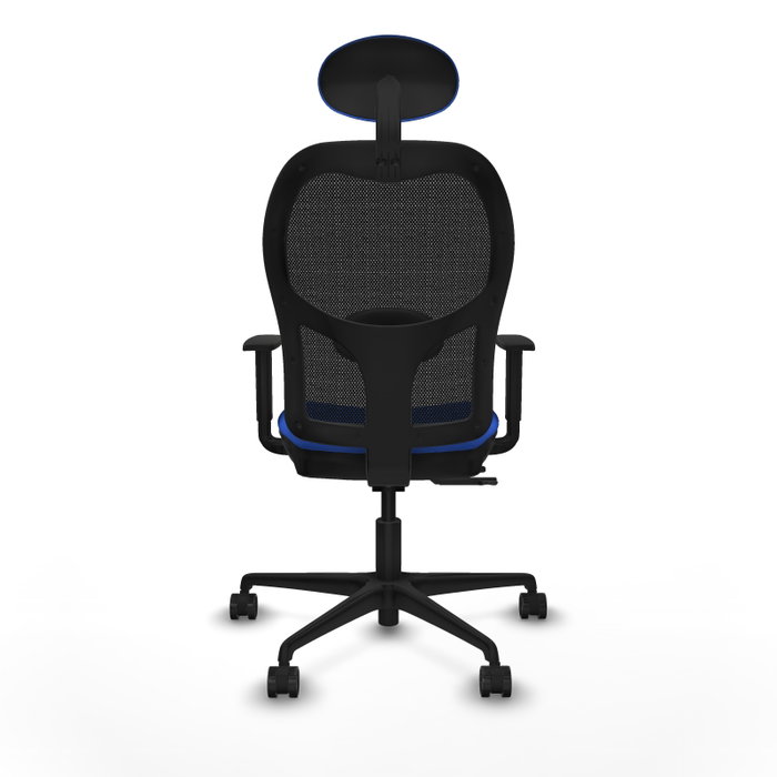 Piqueras Y Crespo Chaise de bureau Jorquera, Bleu/Noir, Mécanisme Sincro/Traslack