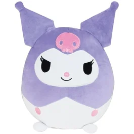 JEMINI Coussins Peluche Kuromi 27 cm - Hello Kitty, Doux et Moelleux - Idéal Décoration