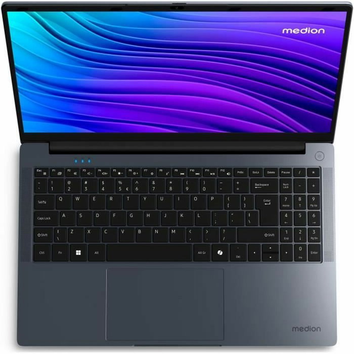 Medion E15223 MD62644 - PC Portable 15,6'' FHD - Intel N100 - 4 Go RAM - 128 Go UFS - Gris