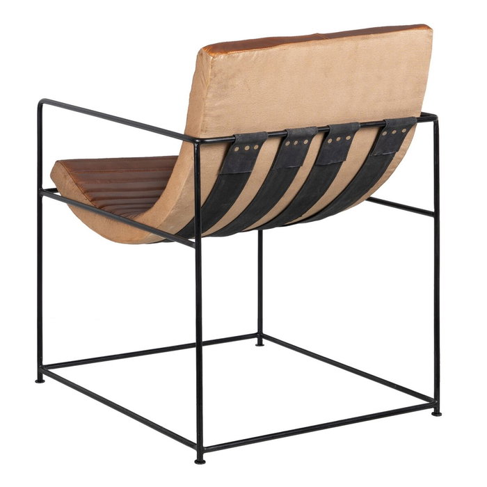 BigBuy Home Fauteuil Marron Noir BigBuy Home Fauteuil Marron Noir