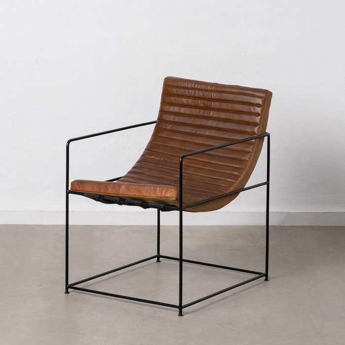 BigBuy Home Fauteuil Marron Noir BigBuy Home Fauteuil Marron Noir