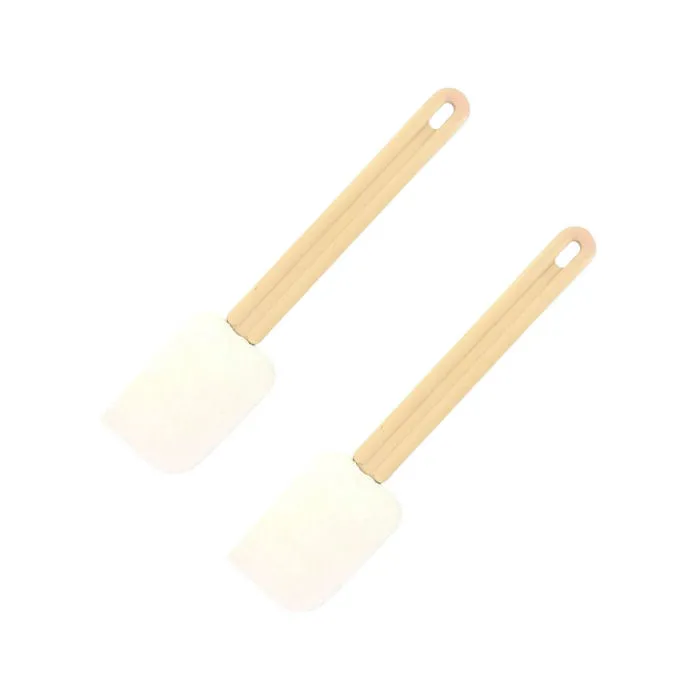 Fackelmann Lot de 2 spatules Maryse en silicone pour pâtisserie et cuisine, 32 cm, manche en résine, Made in France, ustensile multifonction pour mélanger et racler Fackelmann Lot de 2 spatules Maryse en silicone pour pâtisserie et cuisine, 32 cm, manche en résine, Made in France, ustensile multifonction pour mélanger et racler