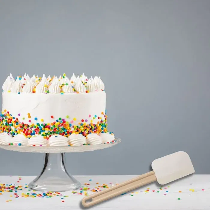 Fackelmann Lot de 2 spatules Maryse en silicone pour pâtisserie et cuisine, 32 cm, manche en résine, Made in France, ustensile multifonction pour mélanger et racler Fackelmann Lot de 2 spatules Maryse en silicone pour pâtisserie et cuisine, 32 cm, manche en résine, Made in France, ustensile multifonction pour mélanger et racler