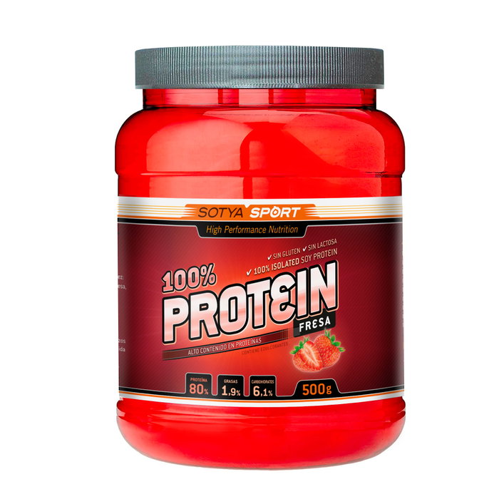 SOTYA Protéines de soja fraise 500g
