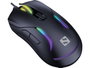 Sandberg LightFlow 6D Souris Gamer avec Rétroéclairage LED RGB, 7 Couleurs, Plug-and-Play USB, Design Ergonomique