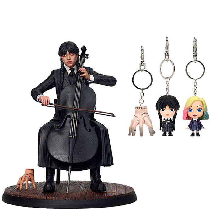 SD TOYS Figura Miercoles Violonchelo + Llavero Wednesday SD TOYS Figura Miercoles Violonchelo + Llavero Wednesday
