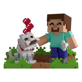 Youtooz Minecraft Figurine en vinyle Taming a Wolf 10 cm