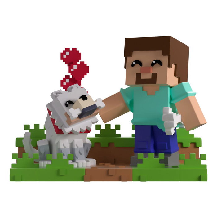 Minecraft Vinyl figurine Taming a Wolf 10 cm Minecraft Vinyl figurine Taming a Wolf 10 cm