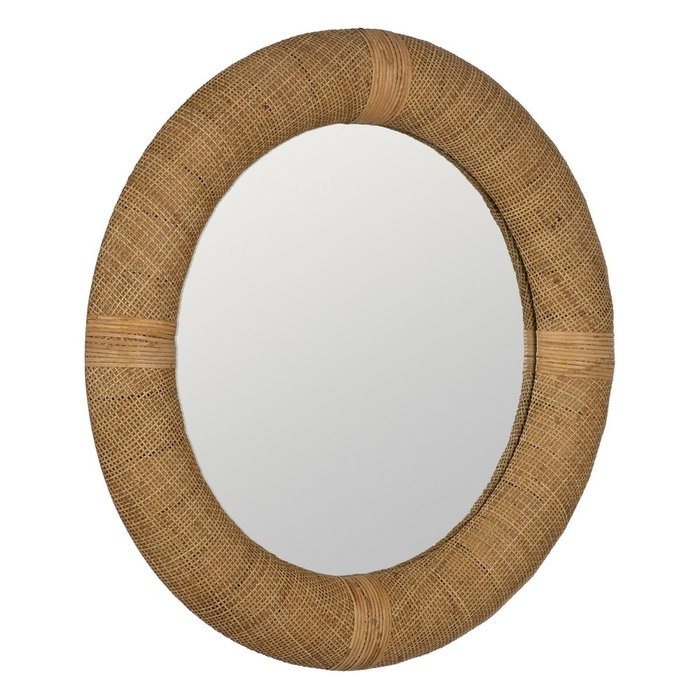 BigBuy Home Miroir mural Naturel 80 x 7 x 80 cm BigBuy Home Miroir mural Naturel 80 x 7 x 80 cm