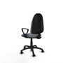PIQUERAS Y CRESPO Chaise de bureau Algarra, tissu gris, mécanisme de contact permanent